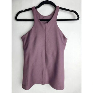 Athleta High Neck Tank Top Mauve Purple Size Small.